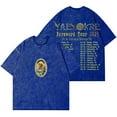 thumbnail image 1 of Yaelokre Foreword Tour Wash T-Shirts Streetwear Tops Unisex Cotton Short Sleeve Tee, 1 of 6