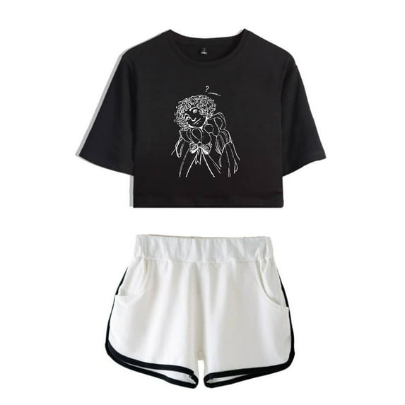 Yaelokre Merch Photos Crop Top T-shirt Suits Music T Shirt Women Girls Short Sleeve Tees