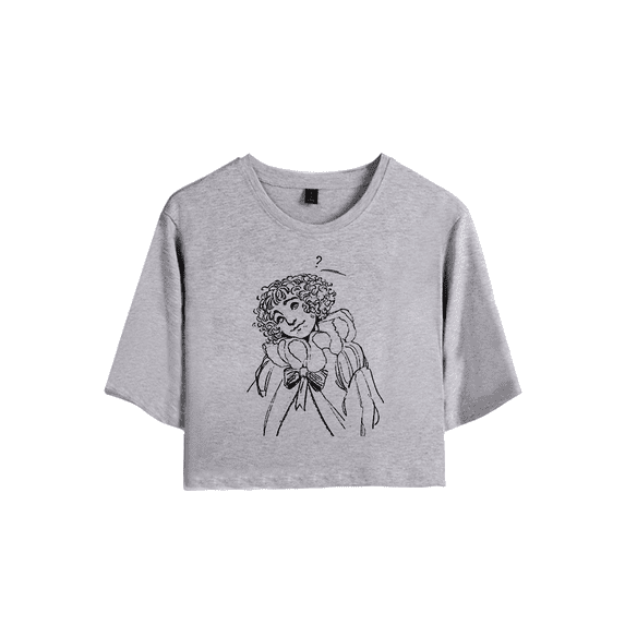 Yaelokre Photos Merch Crop Top T-shirt Suits Fashion Girls Women Short Sleeve Graphic Tees