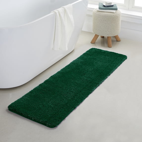 Yafa Home Fashion 1 Piece Solid Microfiber Soft Bathroom Rug , Non-Slip TPR Backing