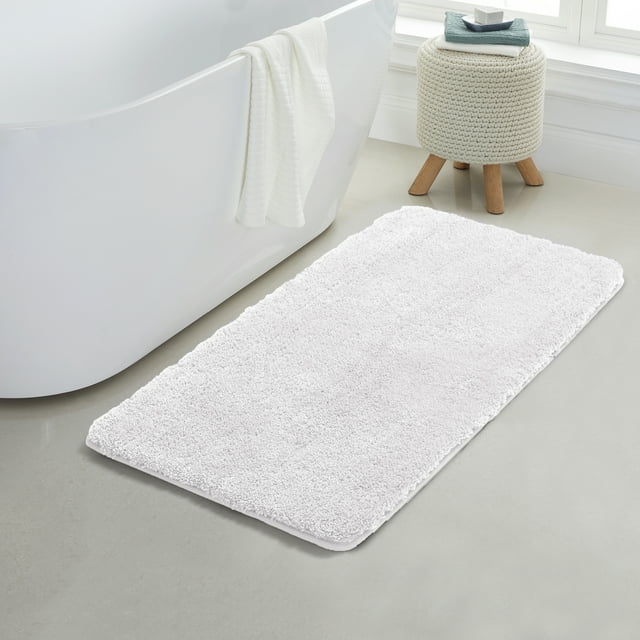 Yafa Home Fashion 1 Piece Solid Microfiber Soft Bathroom Rug , NonSlip