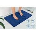 thumbnail image 1 of Yafa Home Fashion 1pc:20" X 32" Bath Rug, Memory Foam; Water Absorbent & Non-Slip Bathmats(Navy), 1 of 7