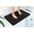 thumbnail image 1 of Yafa Home Fashion 1pc:24" X 47" Bath Rug, Memory Foam; Machine Washable, Water Absorbent & Non-Slip Bathmats(Black), 1 of 7
