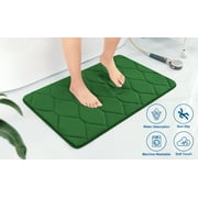 Yafa Home Fashion 1pc:24" X 47" Bath Rug, Memory Foam; Machine Washable, Water Absorbent & Non-Slip Bathmats(Hunter Green)