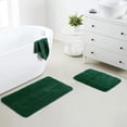 thumbnail image 1 of Yafa Home Fashion 2 Piece Solid Microfiber Soft Bathroom Rug Set, Non-Slip TPR Backing, 1 of 6