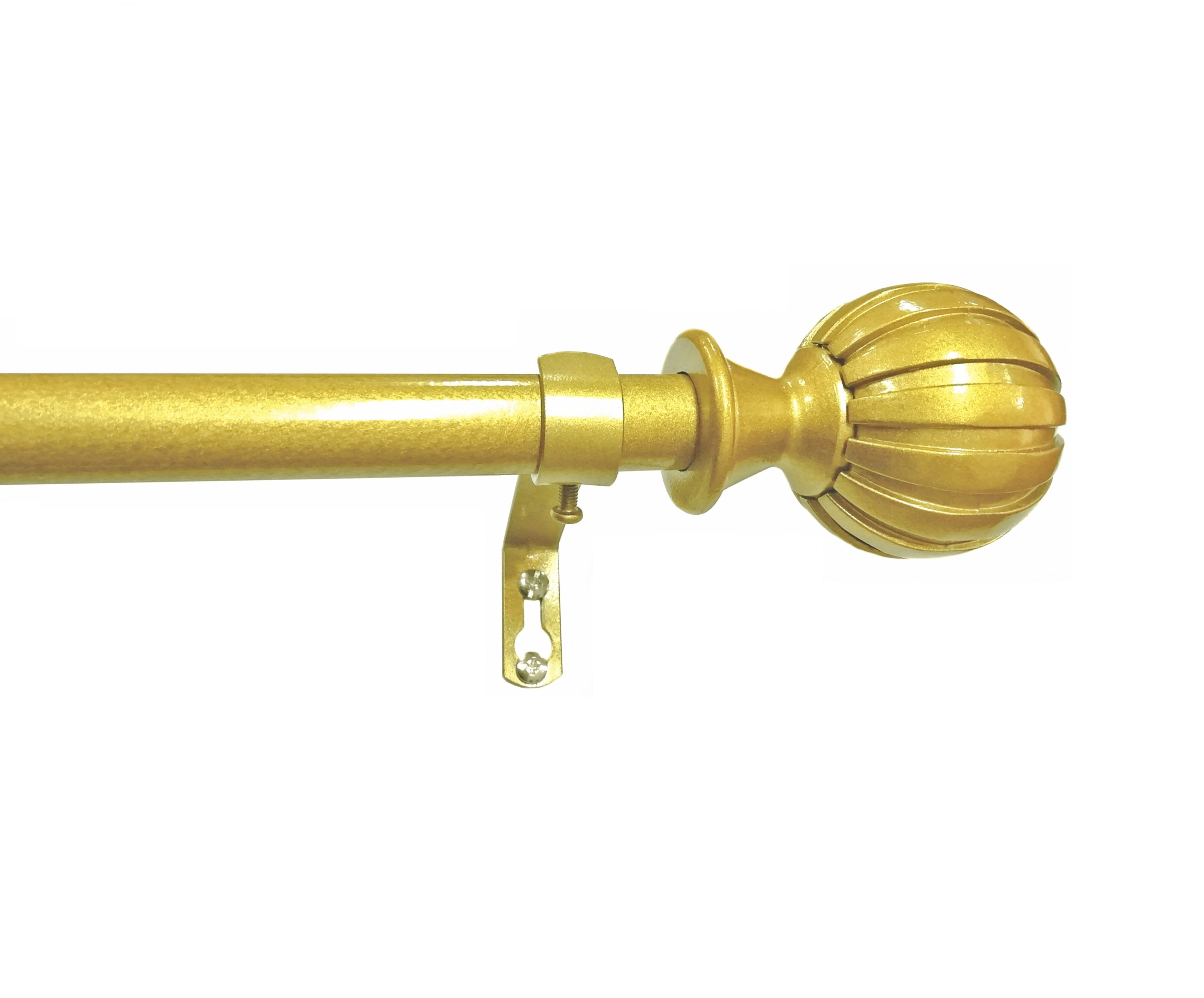 Yafa Home Fashion Adjustable Curtain Rod for Windows, 3/4 inch Pole
