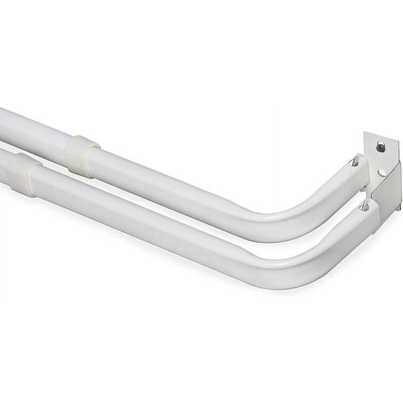 Yafa Home Fashion Heavy Duty Double Standard Adjustable Curtain Rod Hardware Included