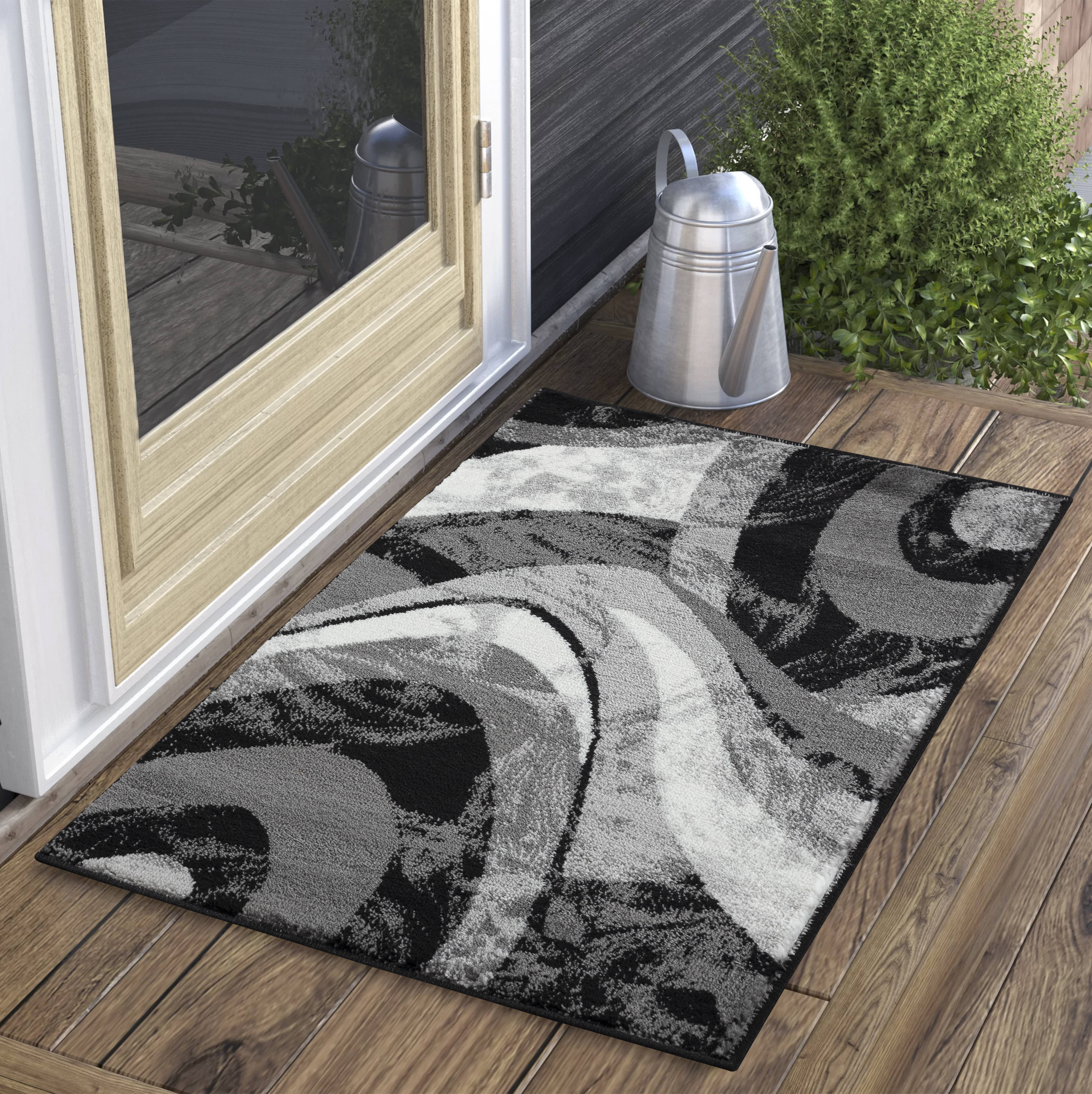 Yafa Home Fashion - Bastone per tenda singolo, regolabile, resistente, con ferramenta inclusa, colore bianco, 45,7-71,1 cm