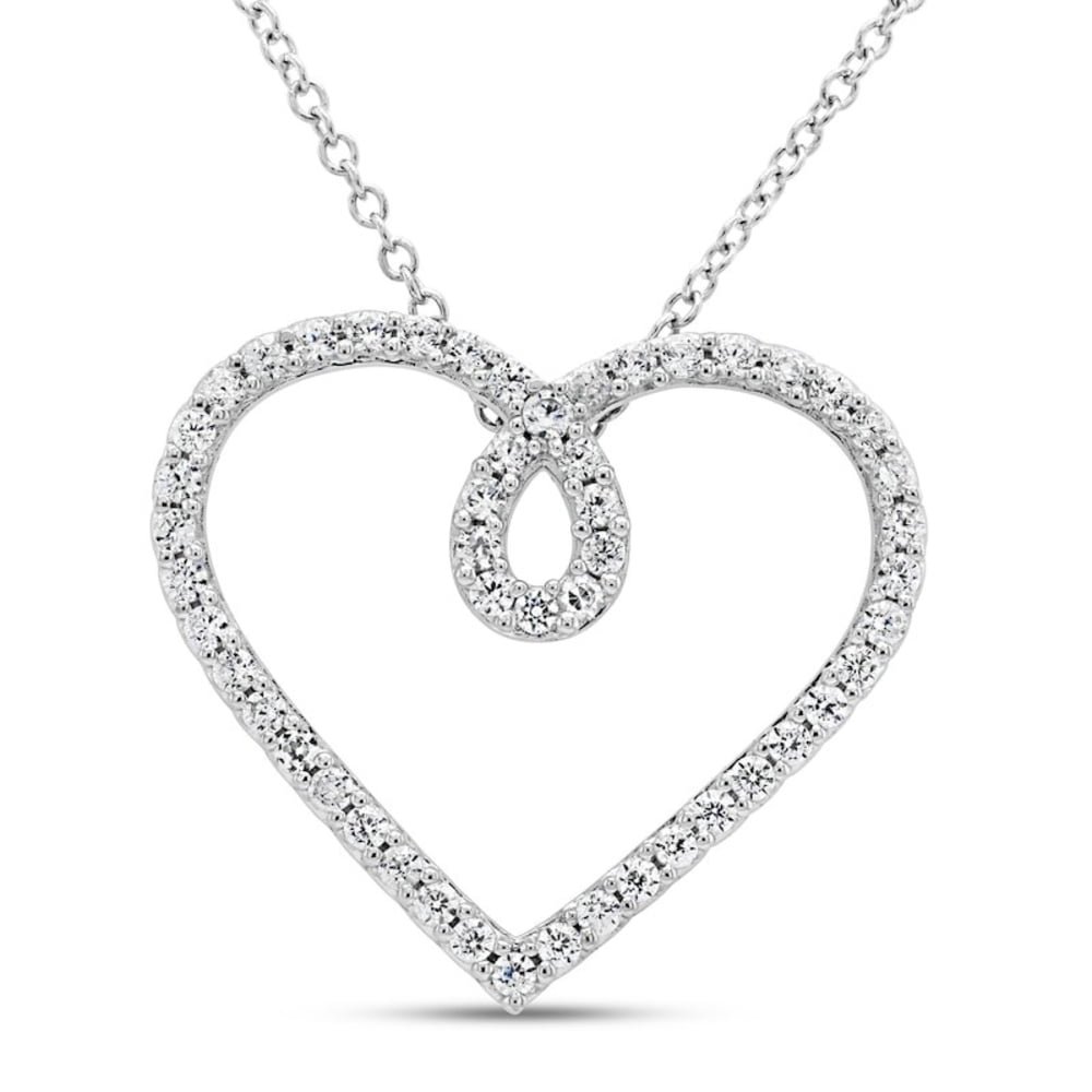 Zircon Infinity Heart Necklace