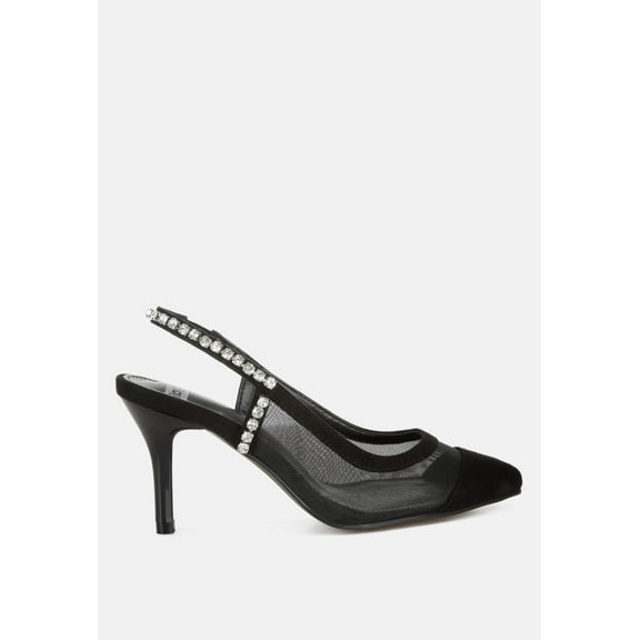 Yaga Stiletto Heel Slingback Sandals