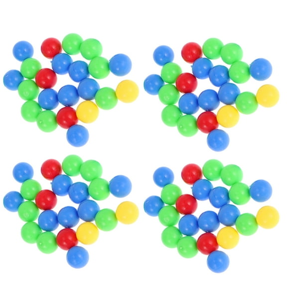 Oecoator 4 Bags Game Marbles Replacement Hippo Game Balls Educational Game Marbles