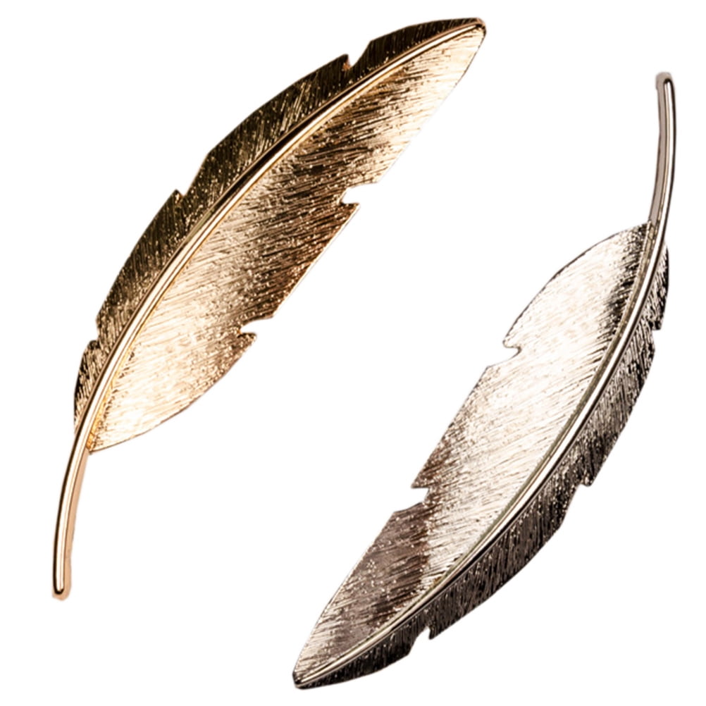 Yageerya 2pcs DIY Metal Feather Gift Packing Box Decorative  display picture 1