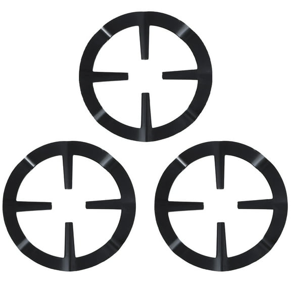 Yageerya 3pcs Gas Coffee Pot Holders Mocha Pot Racks for Kitchen (Black)