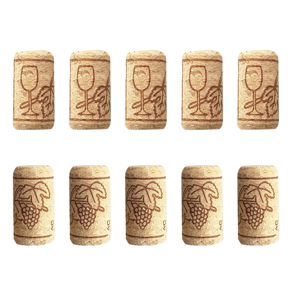 Yageerya 50pcs Wine Cork Sealing Wine Cork Wine Bottle Stopper Bar Tool Bottle Closure Wooden Sealing Cover