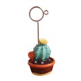 thumbnail image 1 of Yageerya Succulent Plants Microlandschaft Memo Clips Message Photo Holder Stand (Cactus Coffee Base), 1 of 4