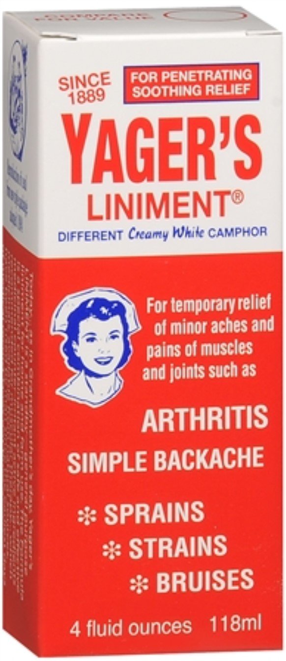 Yagers Pain Relieving Liniment 4 oz, 2 Pack