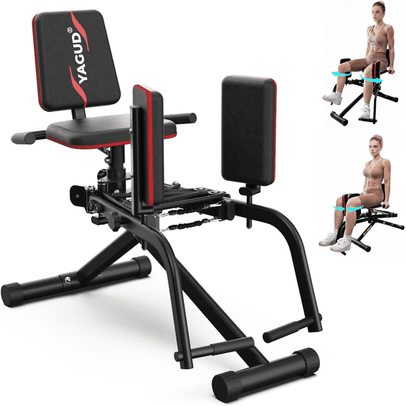 Yagud 9-Level Resistance 2-in-1 Hip Trainer, Inner & Outer Thigh Exercise Equipment for Home Gym, Postpartum Recovery Glute Workout Machine for Women