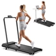 thumbnail image 1 of Yagud Walking Pad Treadmill with Handle Bar & 4% Incline, Foldable Portable Treadmill for Running, Small Under Desk Treadmill for Home, Black, 1 of 15