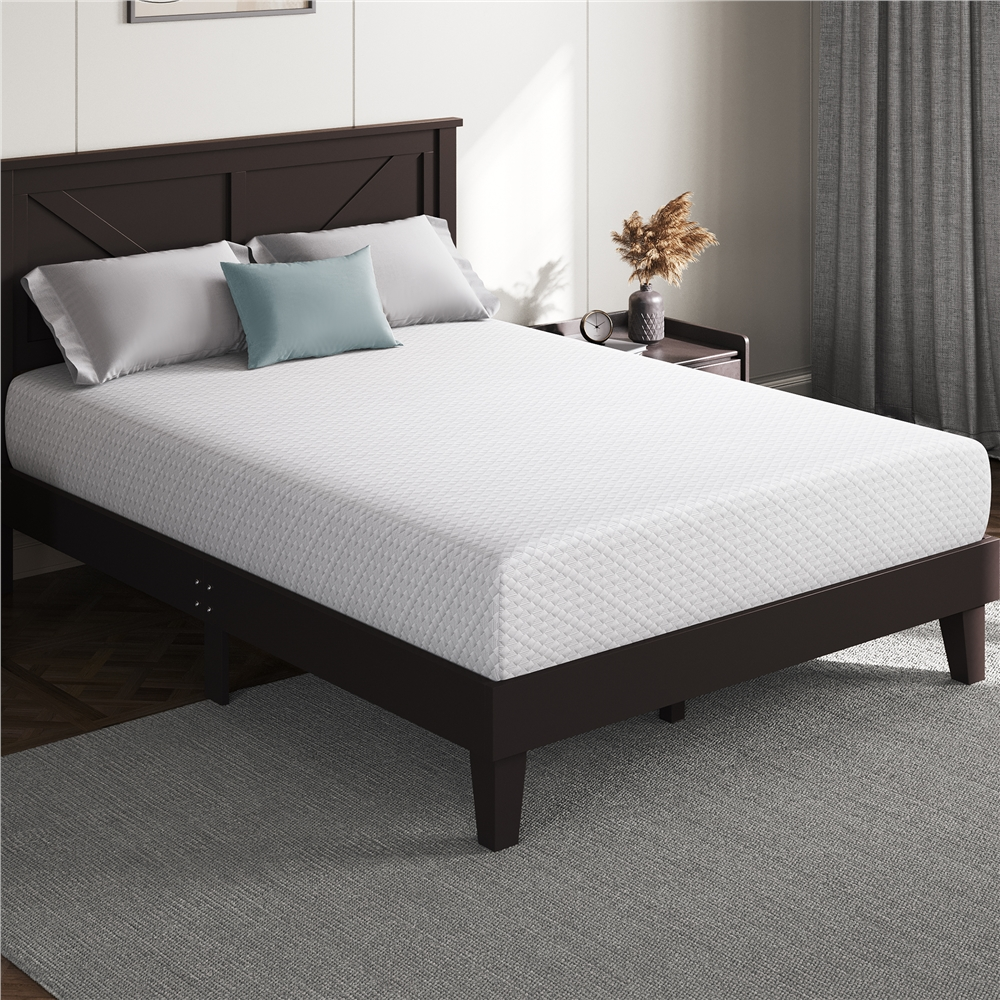 Yaheetech 10" Full Size Memory Foam Mattress with Green Tea Scent