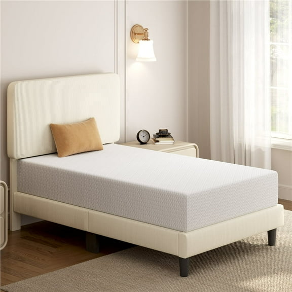 Yaheetech 10" Twin Size Cooling Gel Memory Foam Mattress Medium Firm with Green Tea Scent