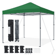 thumbnail image 1 of Yaheetech 10x10ft Pop-up Canopy with One-Push-To-Lock Setup Mechanism, Dark Green, 1 of 9