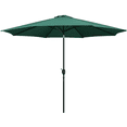 thumbnail image 1 of Yaheetech 11FT Patio Umbrella with 8 Ribs and Push Button Tilt and Crank, Dark Green, 1 of 9
