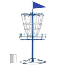 Yaheetech 12-Chain Disc Golf Basket Portable Metal Disc Golf Target Blue
