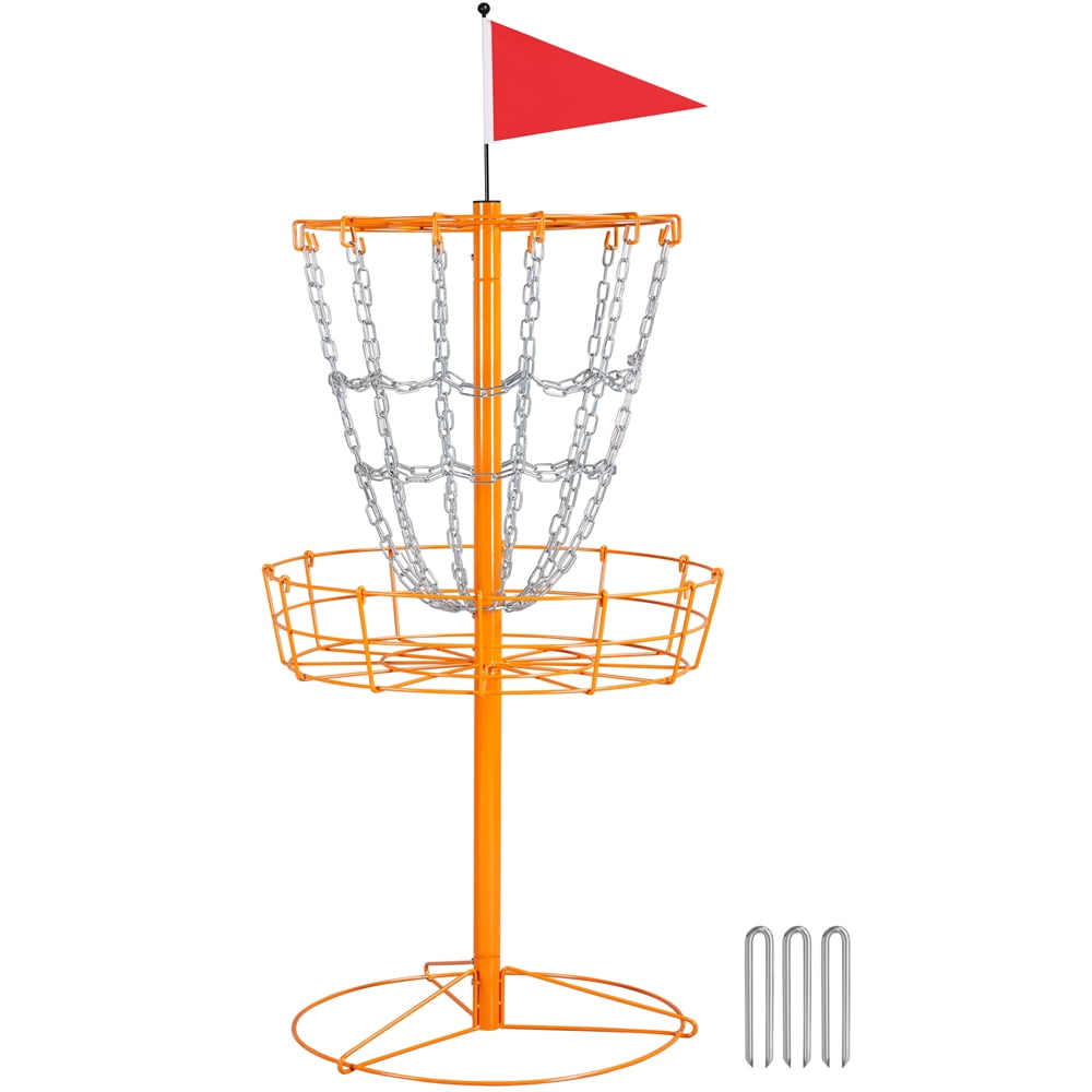 Yaheetech Practice Game 12Chain Portable Disc Golf Basket, Orange