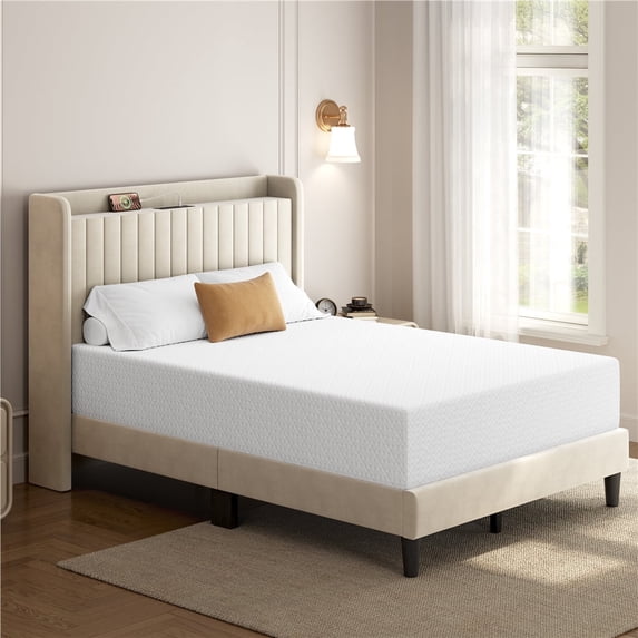 Yaheetech 12" Full Size Cooling Gel Memory Foam Mattress Medium Firm with Green Tea Scent