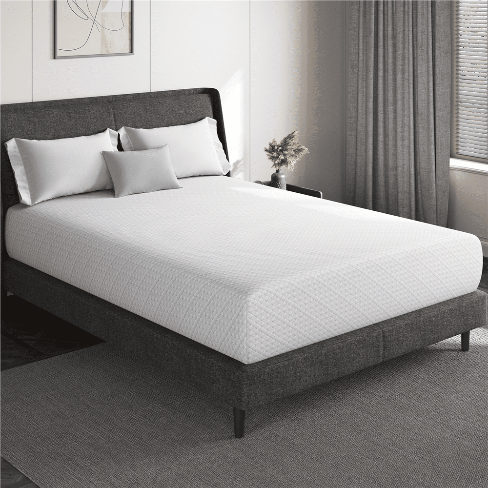 Yaheetech 12" Queen Size Memory Foam Mattress with Green Tea Scent
