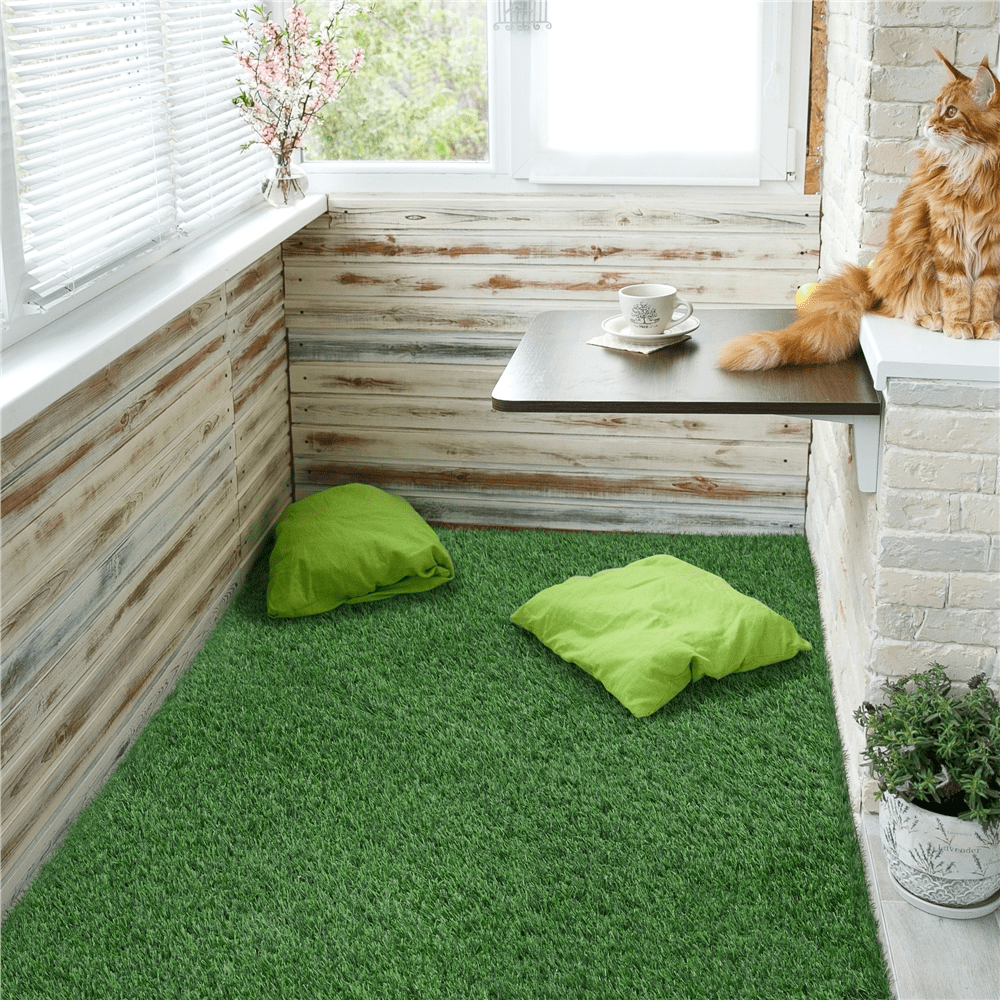 Yaheetech 27pcs Artificial Grass Interlocking Turf Tile,  12''x 12'' ,Green