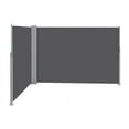 thumbnail image 1 of Yaheetech 19.7'L x 6' H Side Awning Double Retractable Screen for Privacy Patio Garden,Dark Gray, 1 of 7