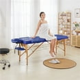 thumbnail image 1 of Yaheetech 2 Sections Adjustable Massage Bed with Headrest and Armrest, Blue, 1 of 6