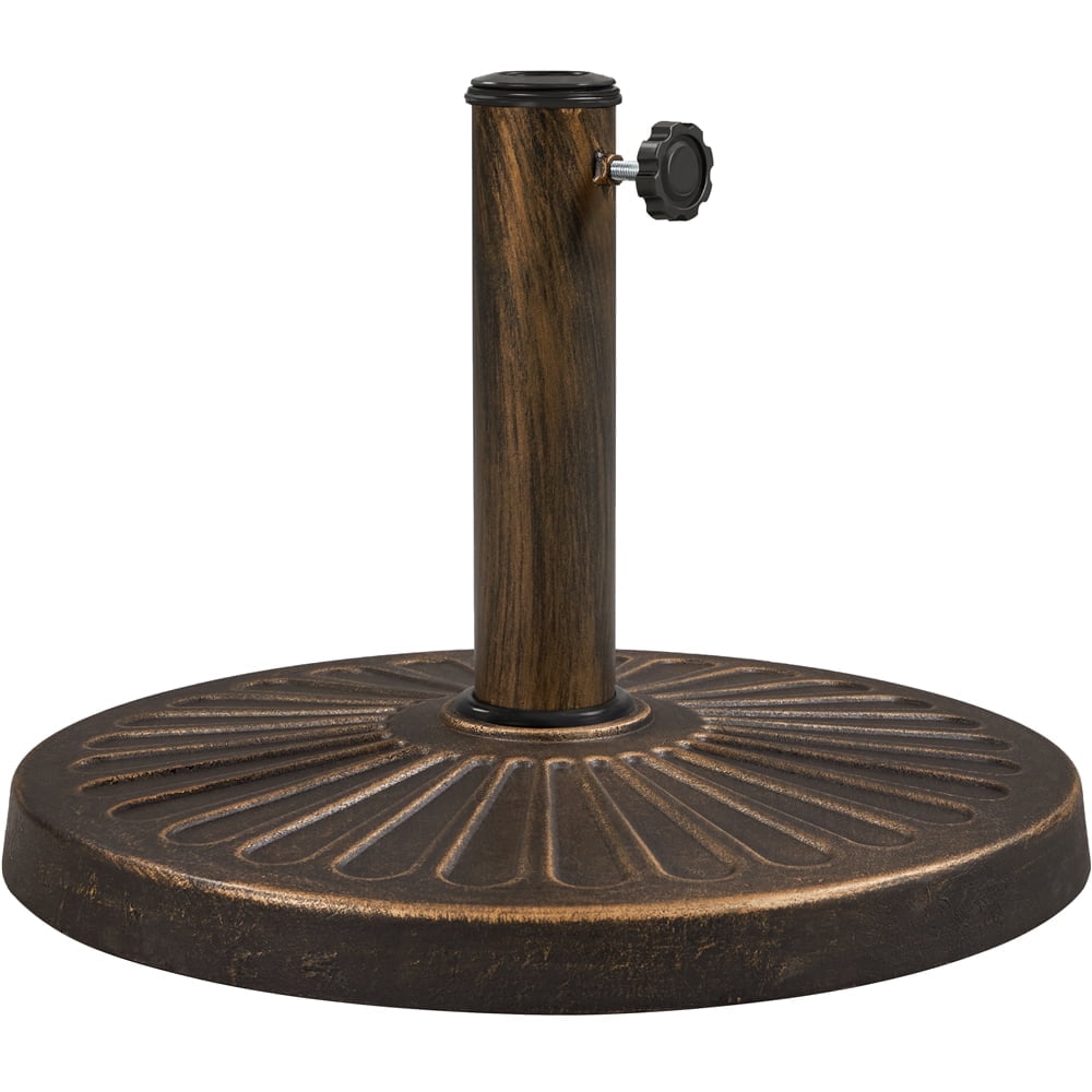 Bronze Heavy Duty Round Metal Patio Umbrella Base