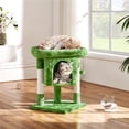 thumbnail image 1 of Yaheetech 23.5″ H Spacious Cat Tree with Large Top Perch, Condo & Scratching Posts, Green, 1 of 7
