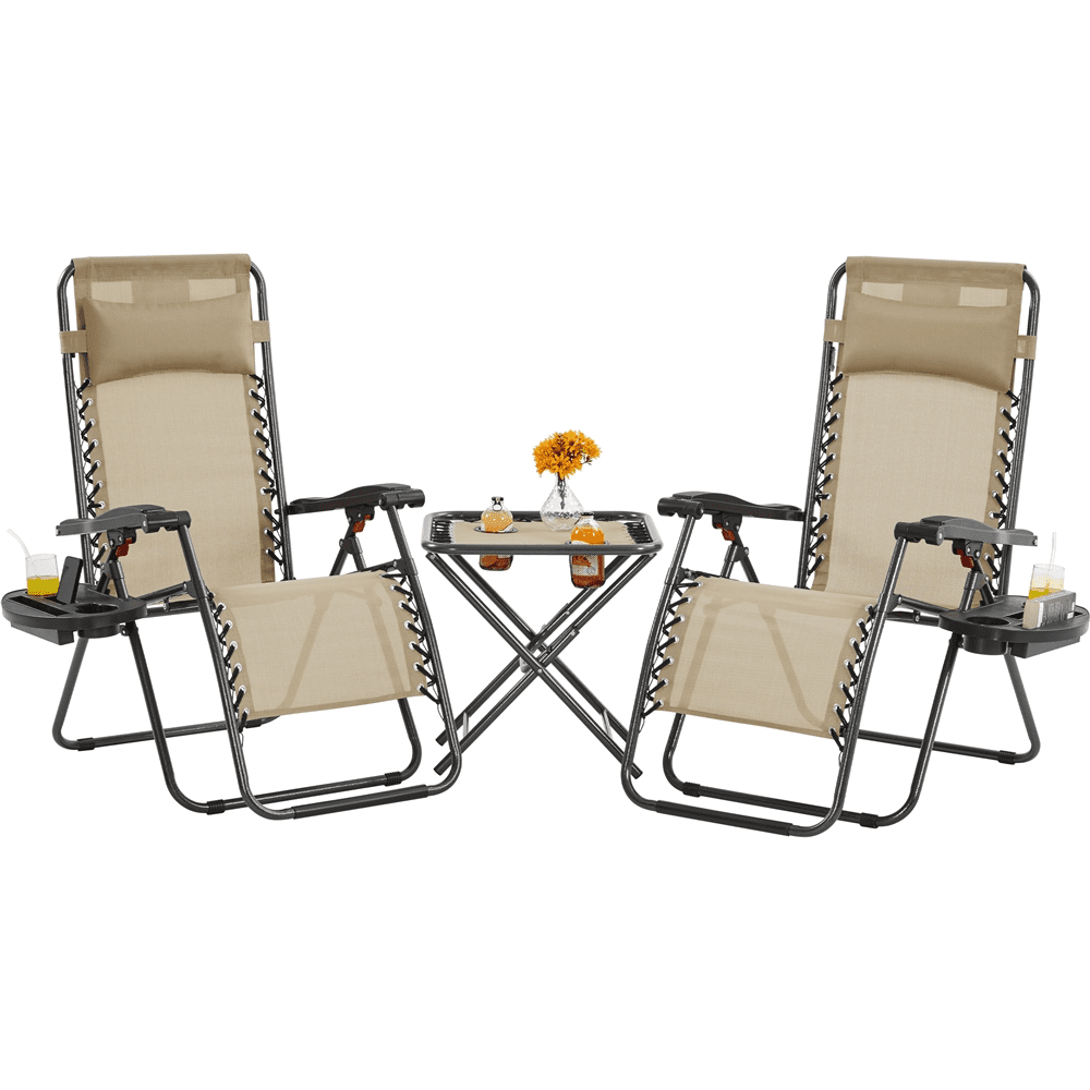Zero gravity chair and table set discount