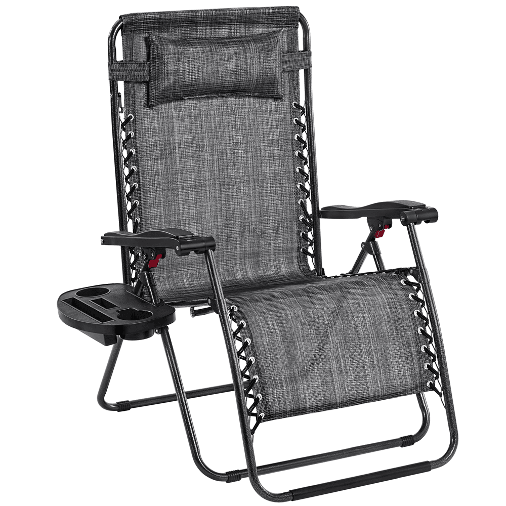 Yaheetech 29in Adjustable Patio Reclining Lounger, Oversized Outdoor
