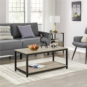 Yaheetech 39.5" Storage Coffee Table Spacious Accent Furniture Table Grey