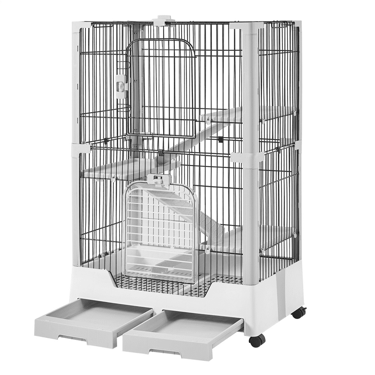 Yaheetech Grande Cage Rongeur 4 Niveaux Cage Hamster Cage Cochon d