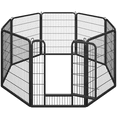thumbnail image 1 of Yaheetech 40"H 8 Panels Dog Playpen Outdoor Indoor Fence Pen,Black, 1 of 12