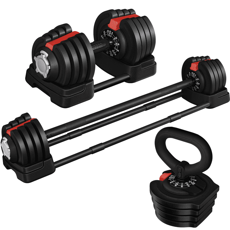 Yaheetech 40lbs Adjustable Dumbbell Weight Set with Anti