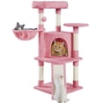 thumbnail image 1 of Yaheetech 42inch Cat Tree with Condo Basket Perch Platform, Pink, 1 of 10