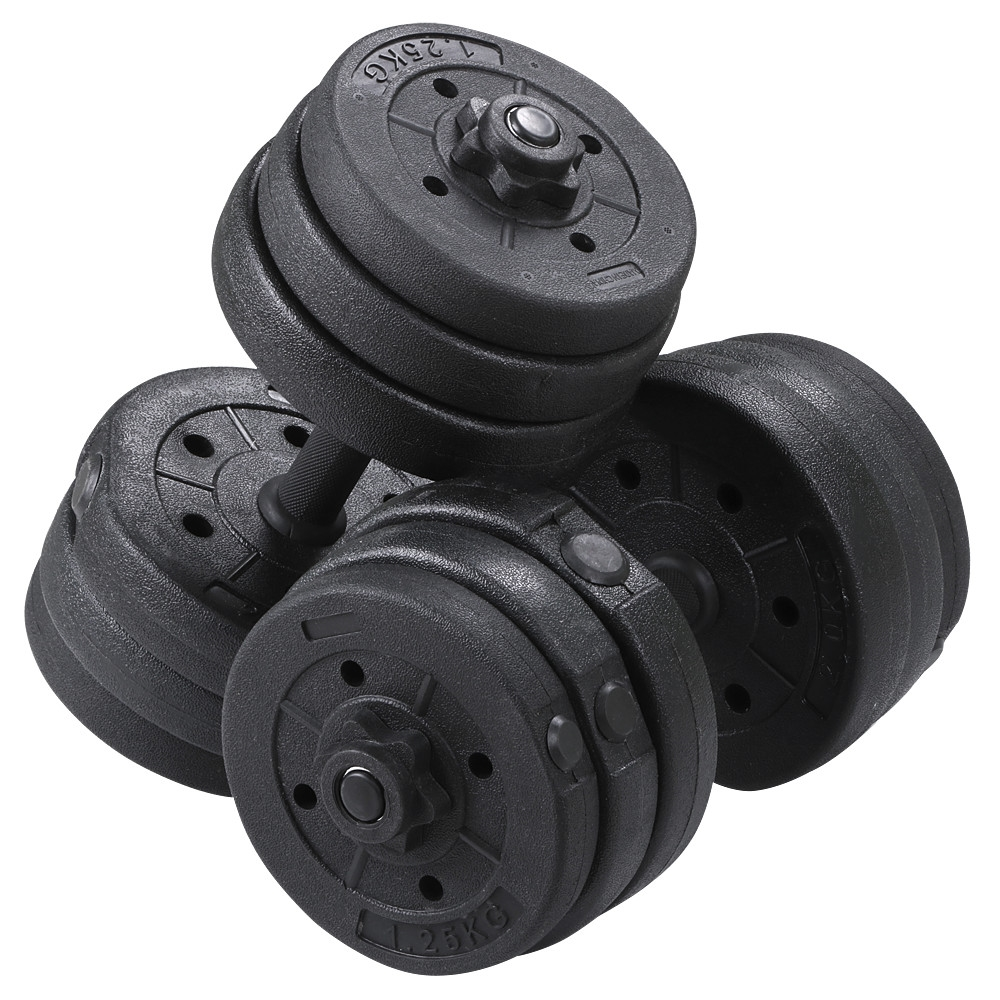 Simple Life TR 44lb Adjustable Dumbbell Set – Cast Iron Steel Plates – Home Gym Fitness