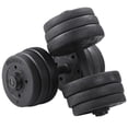 thumbnail image 1 of Yaheetech 44LB Dumbbell Set Adjustable Weight Plates, Black, 1 of 9