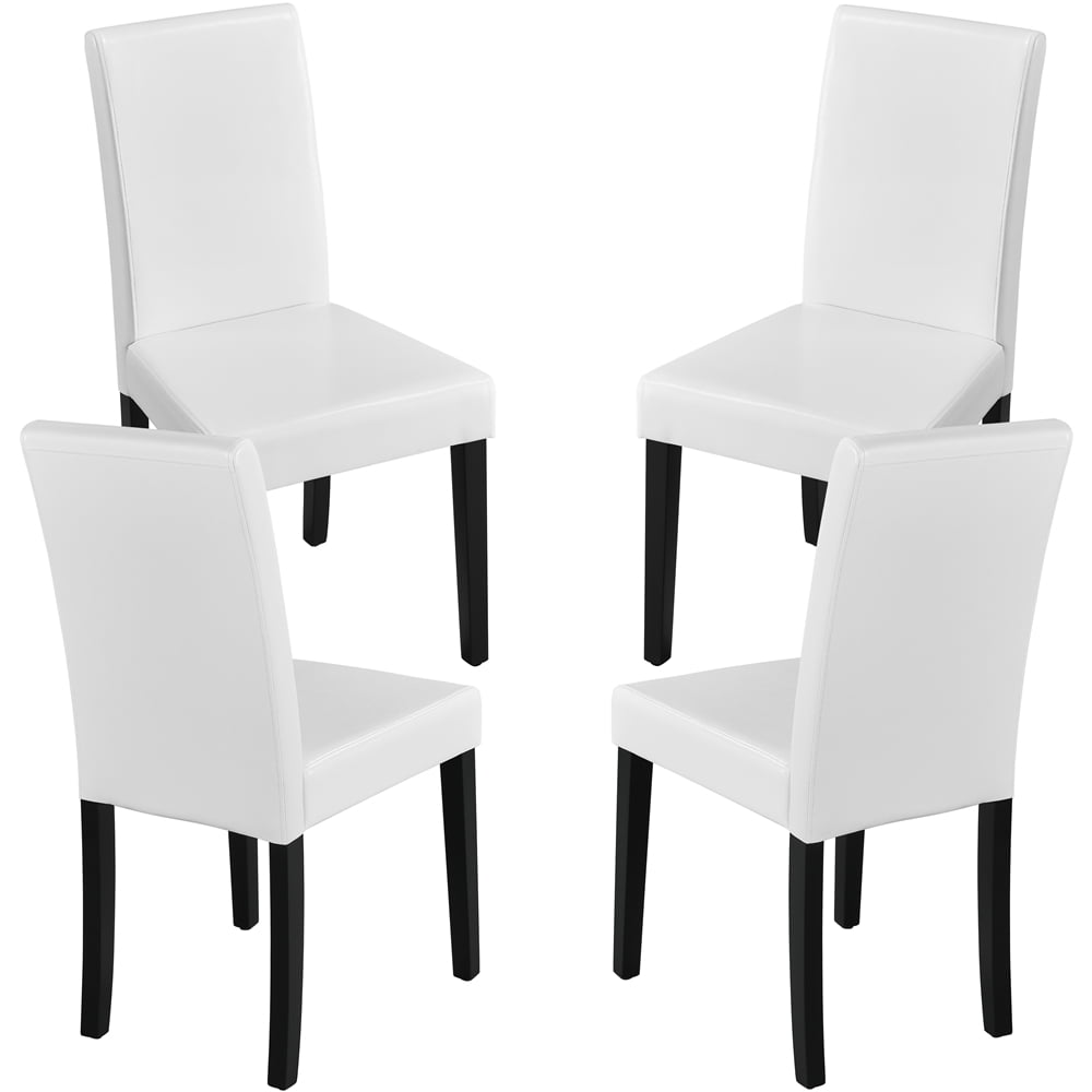 Yaheetech 4pcs High Back Dining Chairs, Kitchen Indoor Set with Curved
