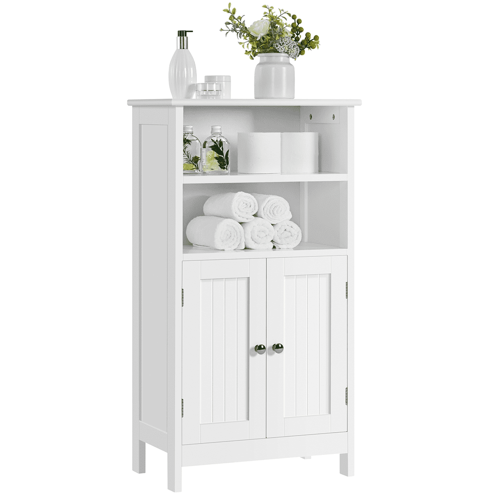 Yaheetech 5-Tier Tall Storage Bathroom Free-Standing Floor Cabinet ...