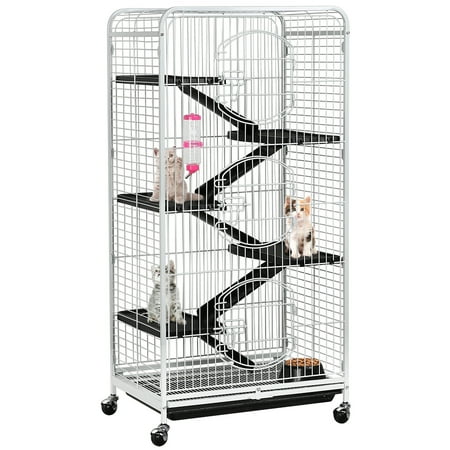 Yaheetech 52" 6 Level Indoor Ferret and Small Animal Cage, White