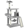 thumbnail image 1 of Yaheetech 63'' Cat Tree Condo with Scratching Post, Light Gray, 1 of 7