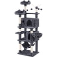 thumbnail image 1 of Yaheetech 67.1'' H Multi-Level Cat Tree Cat Tower with Condos, Dark Gray, 1 of 7
