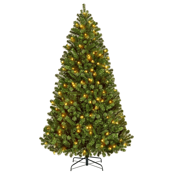Yaheetech 6ft Pre-lit Spruce Artificial Christmas Tree, Green